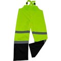 Petra Roc Inc Petra Roc Waterproof Bib Pants, ANSI Class E, 300D Oxford/PU Coating, Lime/Black, 3XL LBBIP-CE-3X